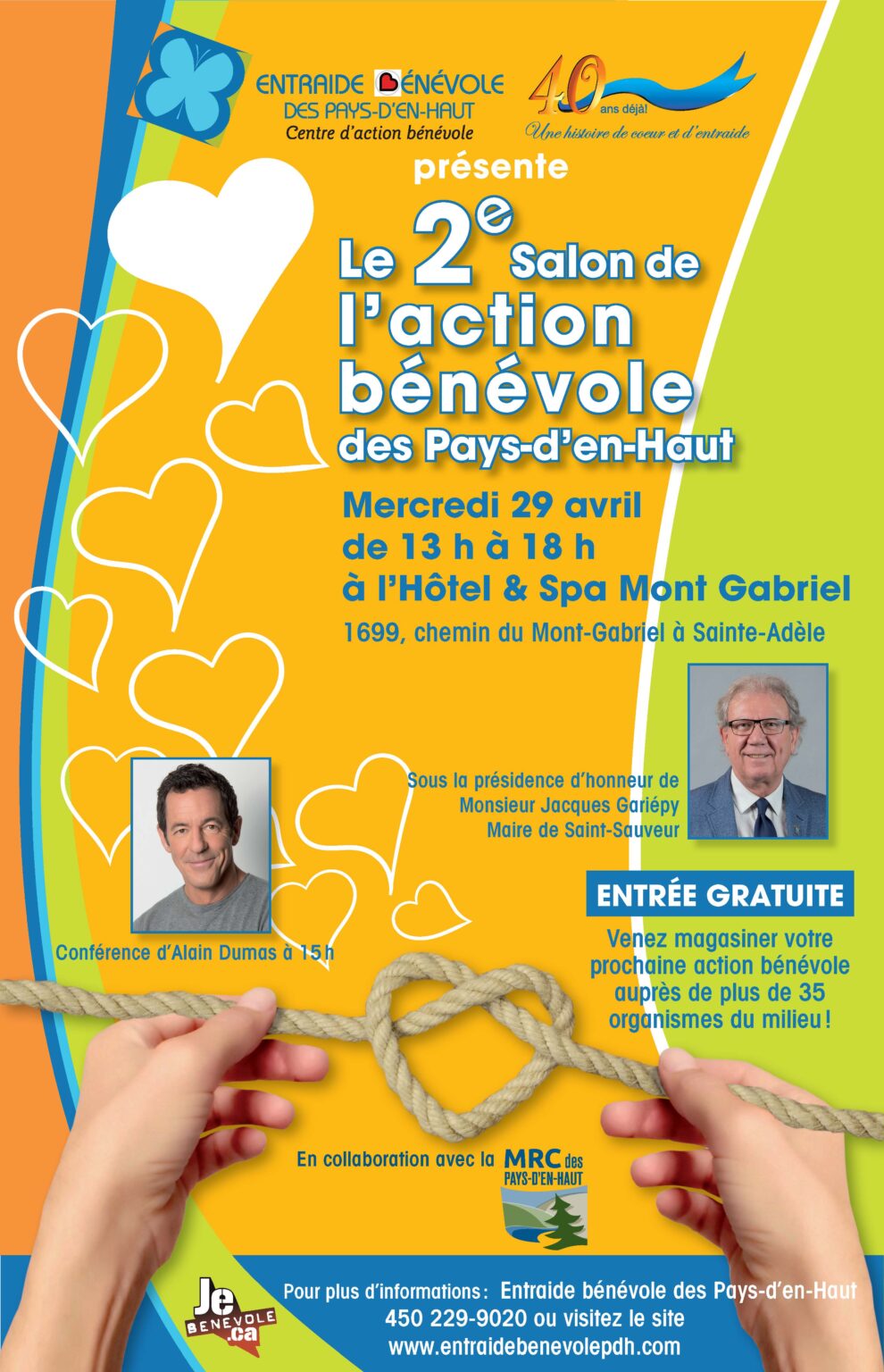 Le 2e Salon de l'action bénévole Lac Des Seize Iles