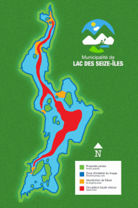 Carte du Lac des Seize Iles